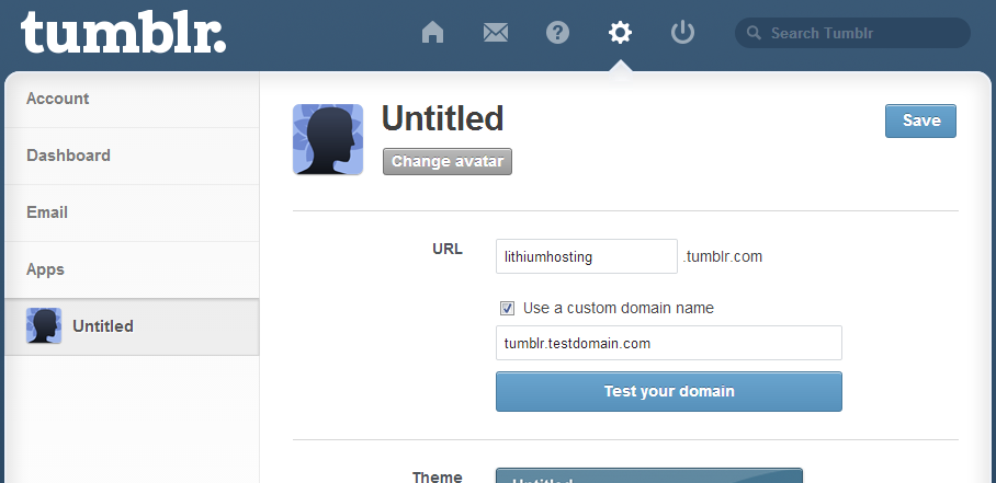 Tumblr Config